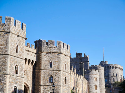 Windsor Castle with blue sky
