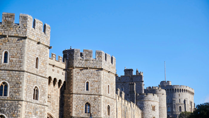 Windsor Castle against blue sky
