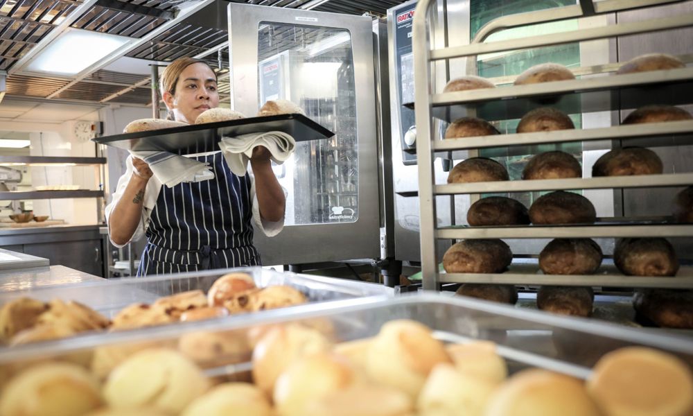 Baking bread in Castle Hotel Windsor