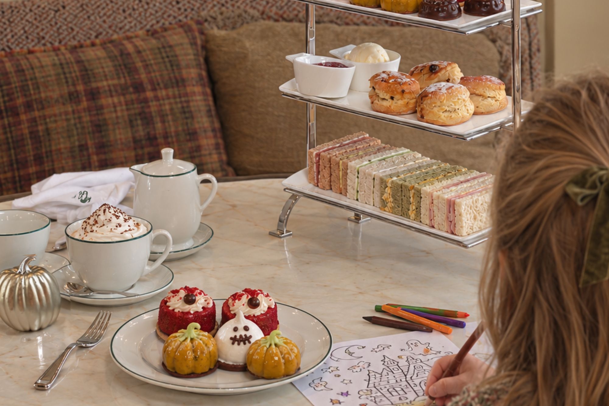 Castle Hotel Windsor Halloween afternoon tea