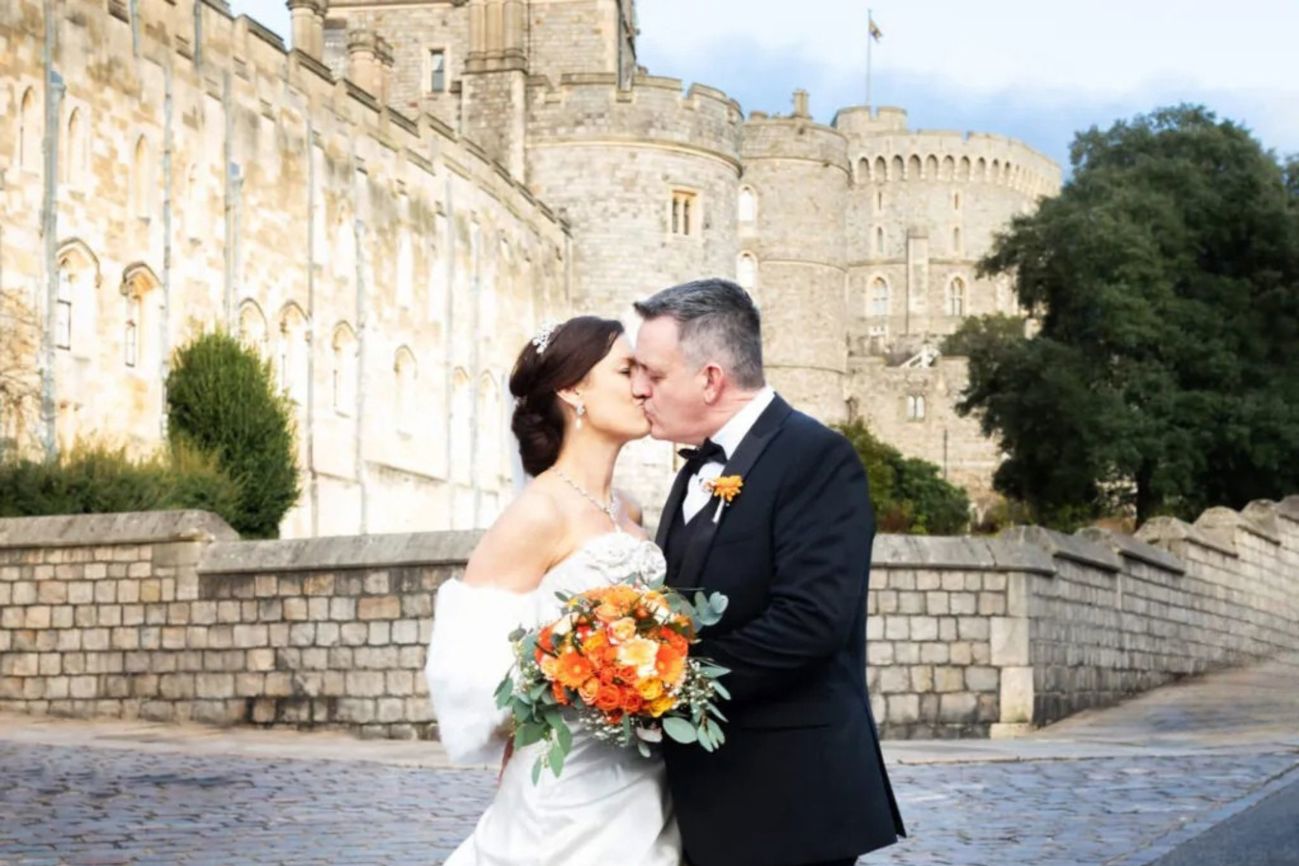 Castle Hotel Windsor Bride and Groom Windsor Castle