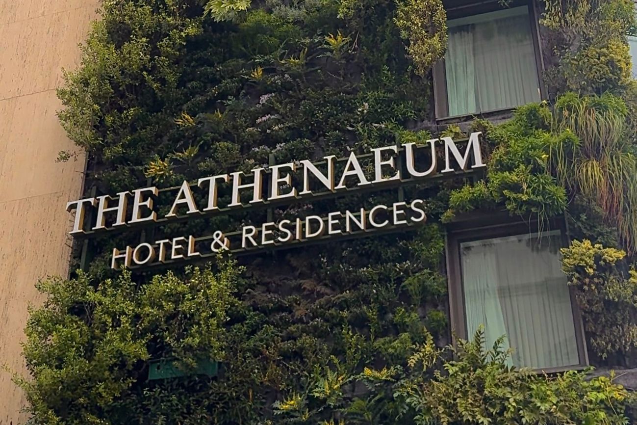 Living Wall outside The Athenaeum Hotel and Residencies