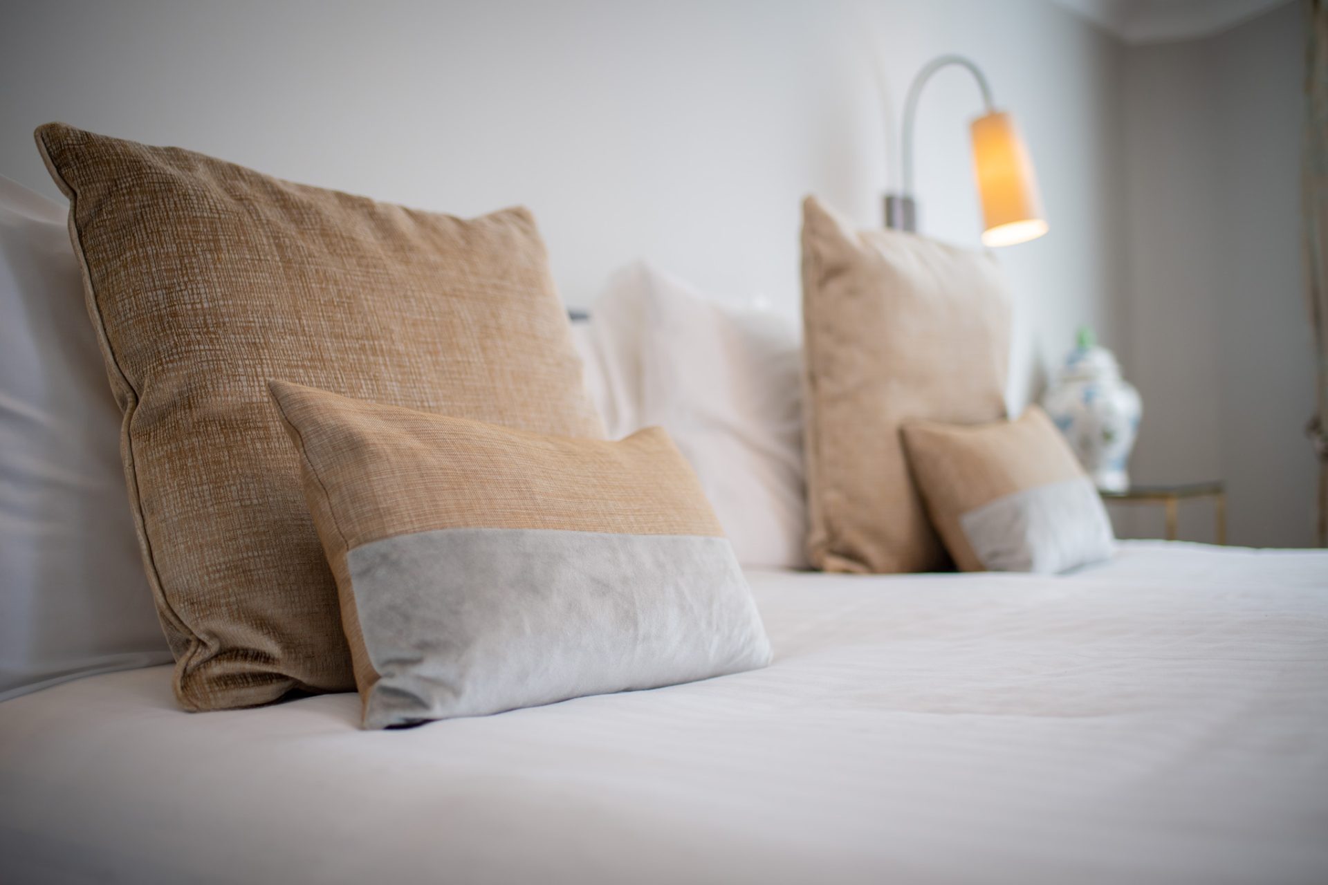 Pillows on Hotel bed