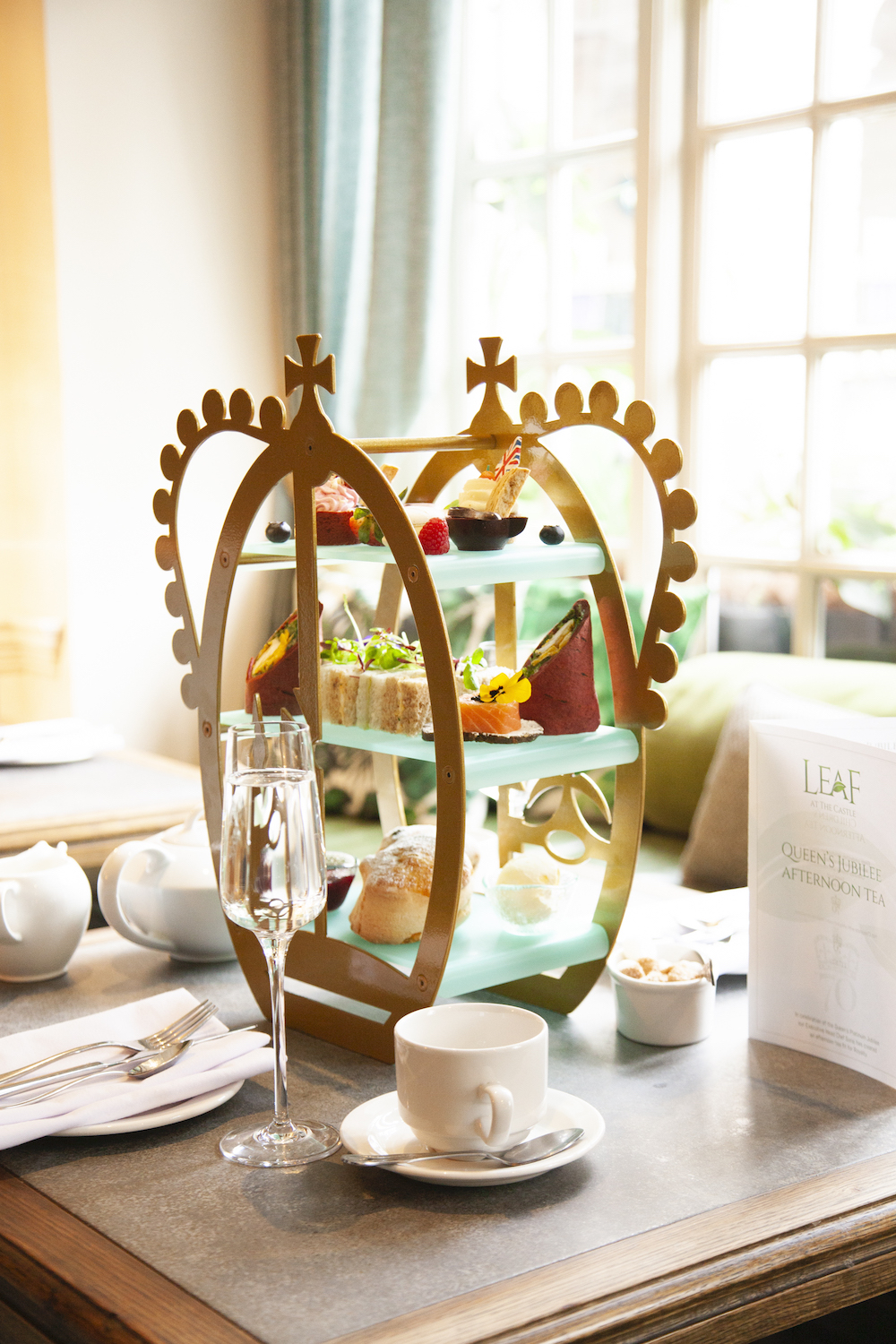 Afternoon tea with Champagne at The Castle Hotel