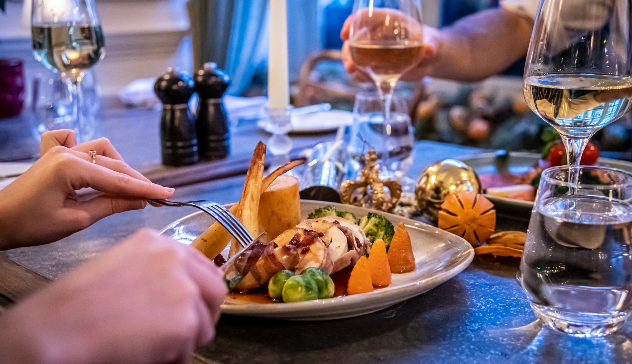 Christmas dining at The Castle Hotel Windsor