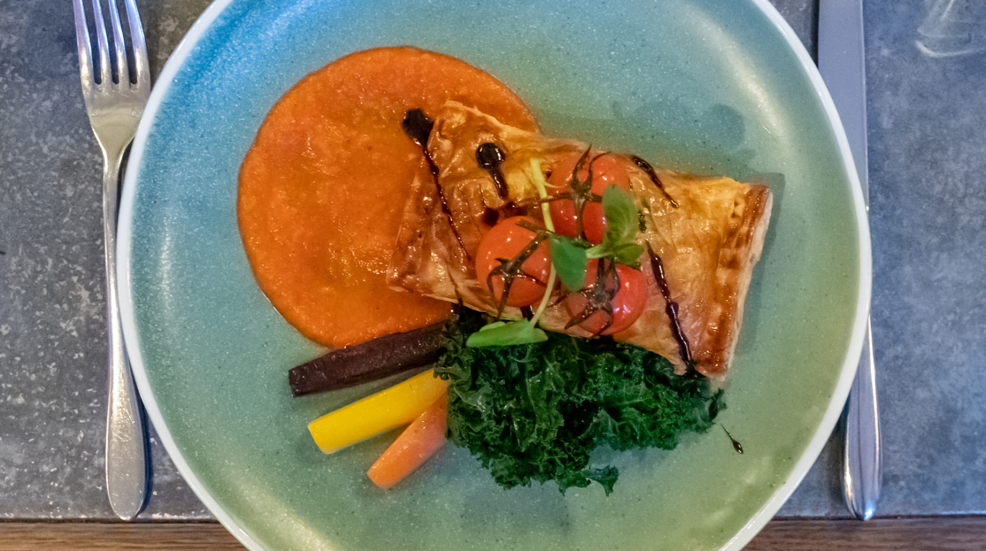 The Castle Hotel vegetarian dish