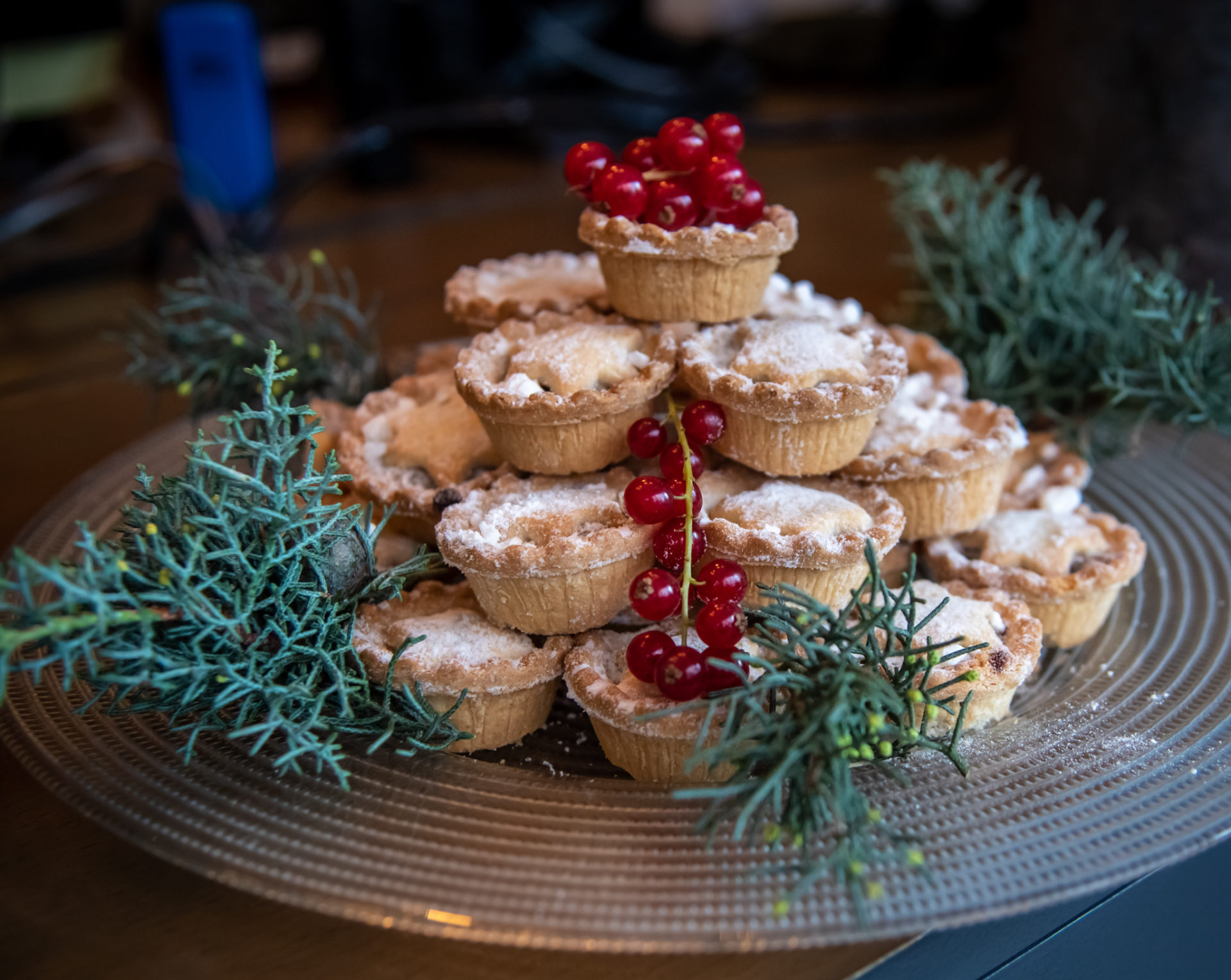 Christmas themed mince pies
