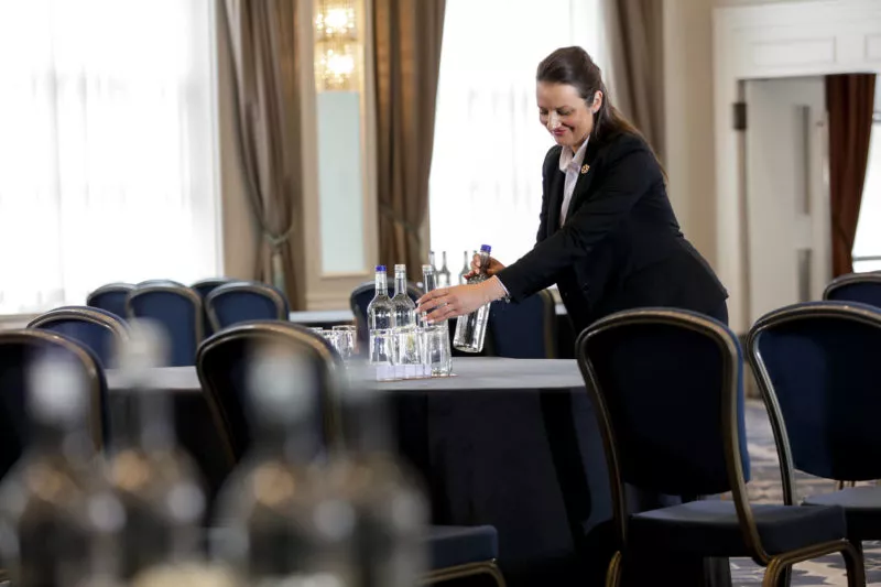 Castle Hotel cabaret set-up