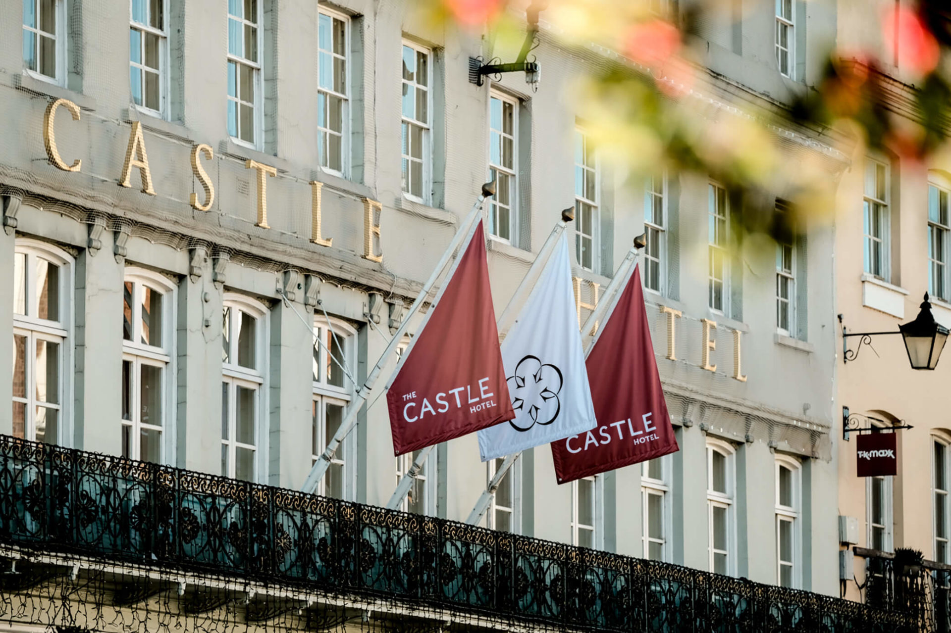 The Castle Hotel Exterior Flags