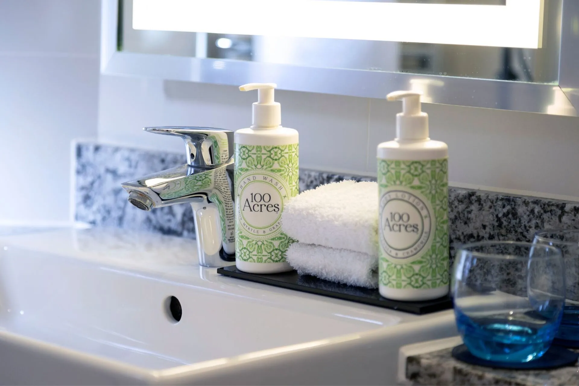 100 Acres organic bathroom toiletries