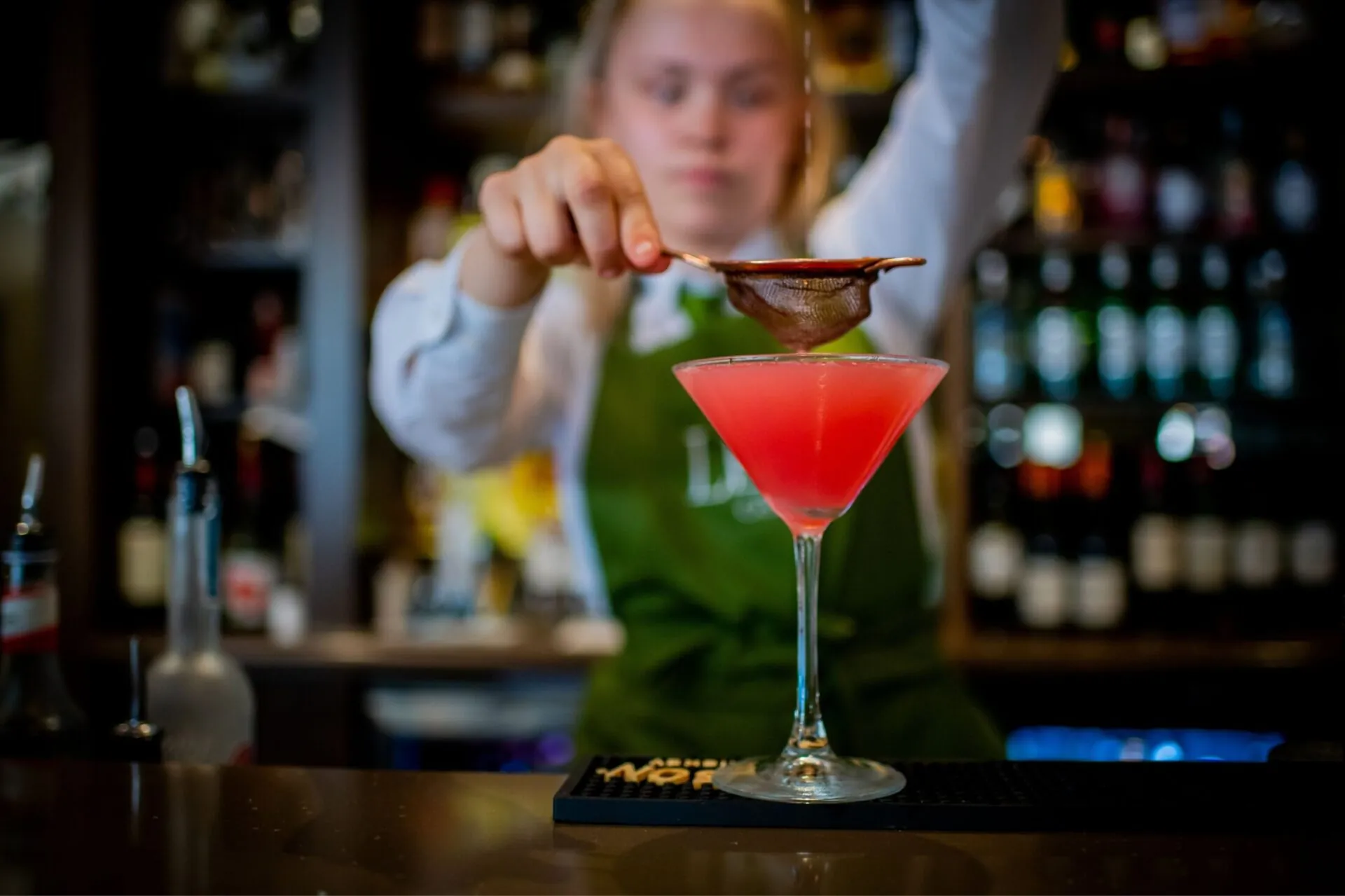 The Castle Hotel Windsor cocktail being poured