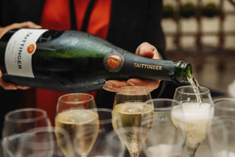 The Castle Hotel Windsor Champagne being poured