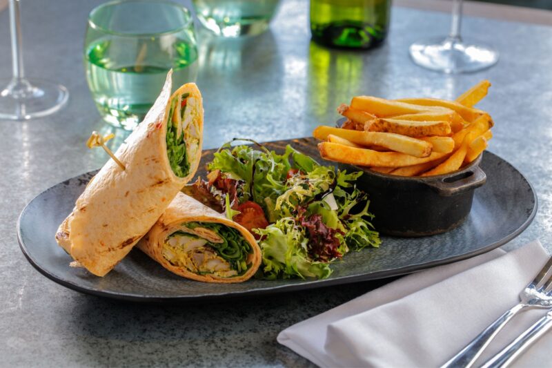 The Castle Hotel Windsor Coronation chicken wrap