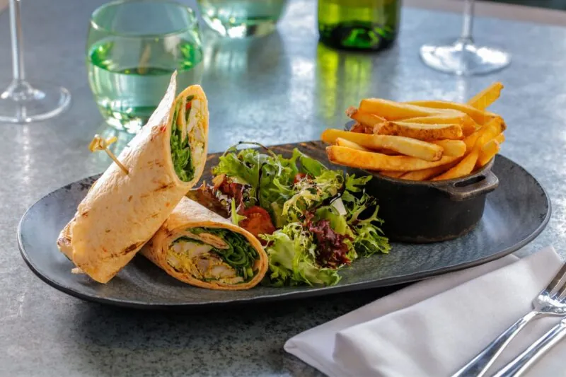 The Castle Hotel Windsor Coronation chicken wrap