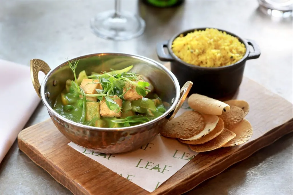 The Castle Hotel Windsor Thai vegetable curry with tofu