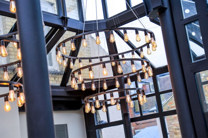 The Castle Hotel Windsor reception light