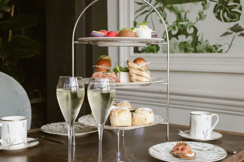 The Castle Hotel Windsor afternoon tea close up