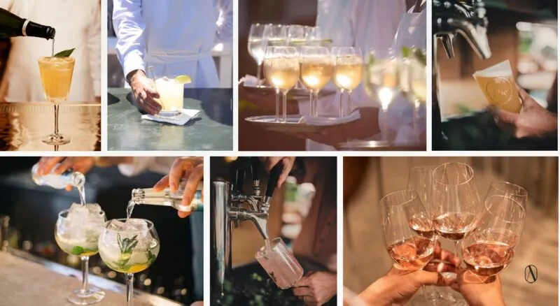 The Castle Hotel beer garden drinks