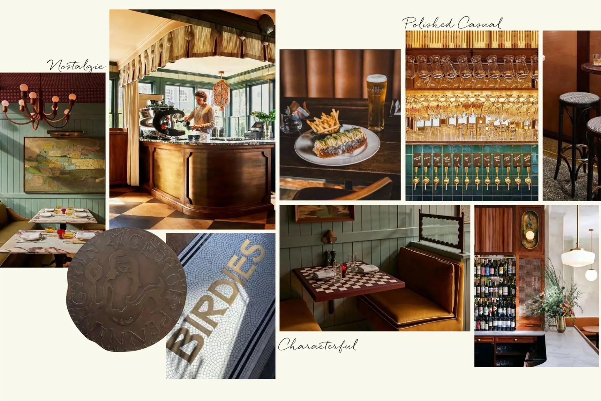 Castle Hotel Windsor bar mood board