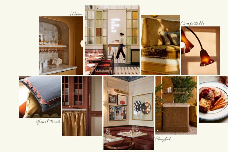 Castle Hotel Windsor restaurant mood board