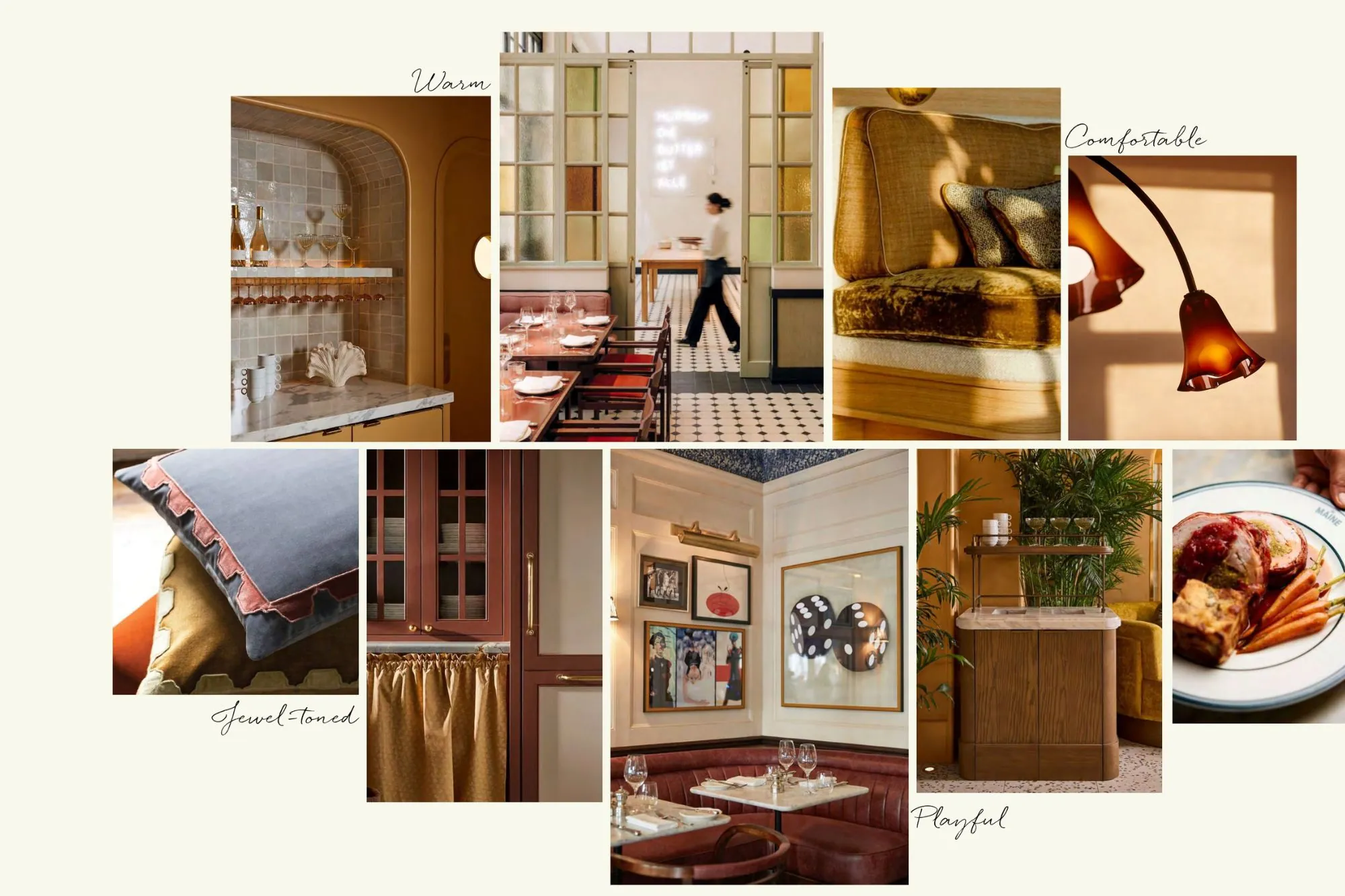 Castle Hotel Windsor restaurant mood board