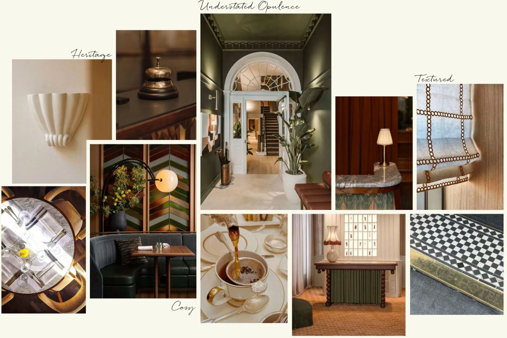 Castle Hotel Windsor redefined mood board interiors