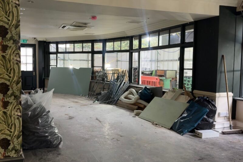 The Castle Hotel Windsor bar refurbishment