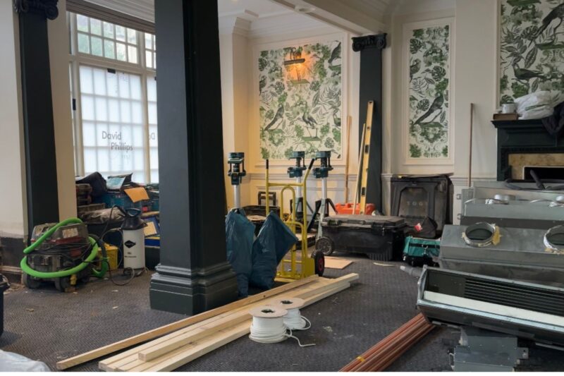 The Castle Hotel Windsor lounge refurbishment