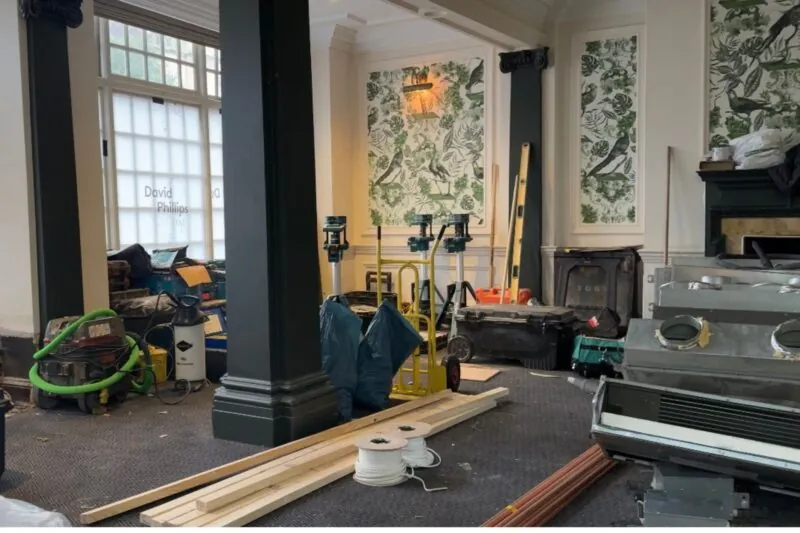 The Castle Hotel Windsor lounge refurbishment